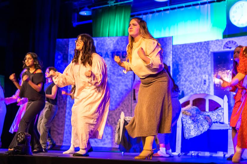 Page High actors onstage
